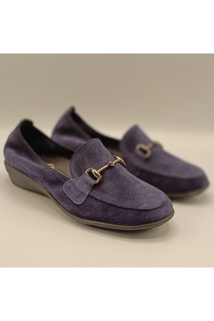 Jessica Navy Blue Suede Casual Shoes