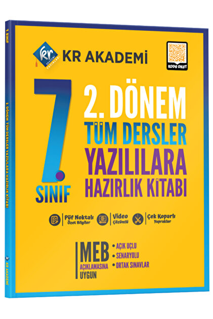 KR Akademi Yayınları 7. Sınıf 2. Dönem Tüm Dersler Yazılılara