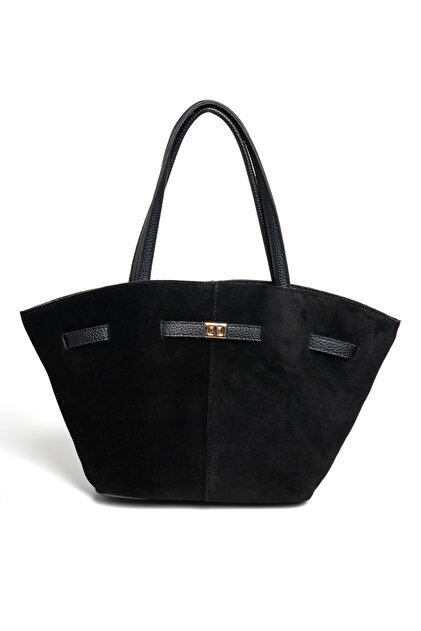 Genuine Suede Leather Kelly Women's Hand Shoulder Bag
