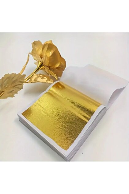 Altın Yaprak Varak 10 adet 9x9 cm Epoksi Reçine