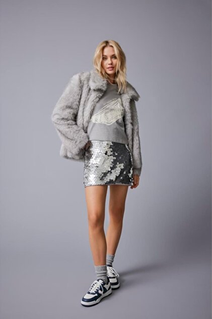 ONLY ONLRUBINA FAUX FUR JACKET OTW A.GRİ 15325924 - Fiyatı, Yorumları