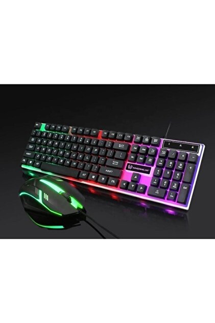Everest Grup 2in1 Rgb Işıklı Oyuncu Klavye Mouse Seti Mause Işıklı