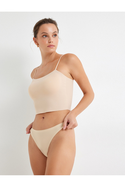 Lazer Kesim Dikişsiz String Külot