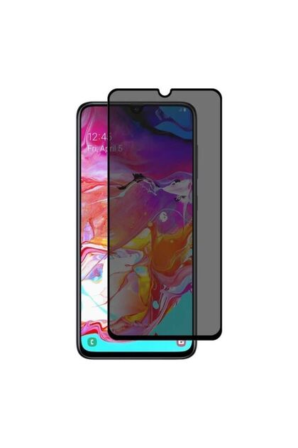 Samsung Galaxy A70 Compatible Full Cover Ghost Screen Protector Hidden Glass - Extra Thin