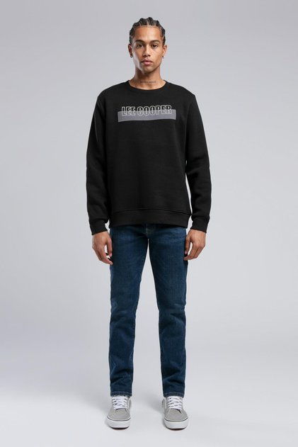 Noah men's o collar sweatshirt black
