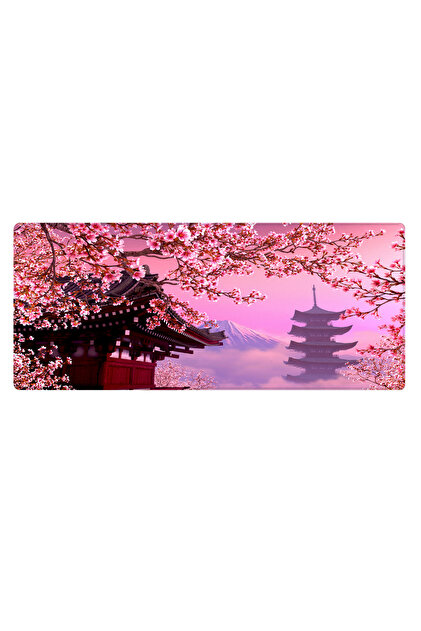PORGE Gaming Mouse Pad 70x30 Xl Büyük Sakura Oyuncu Mousepad