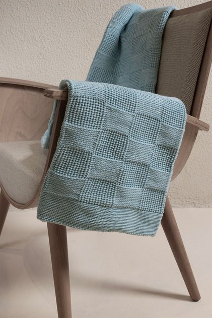 Plaid Blue Single Blanket 160x220 15021