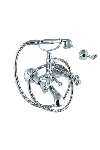 Classic Ottoman Chrome Bath and Shower Set