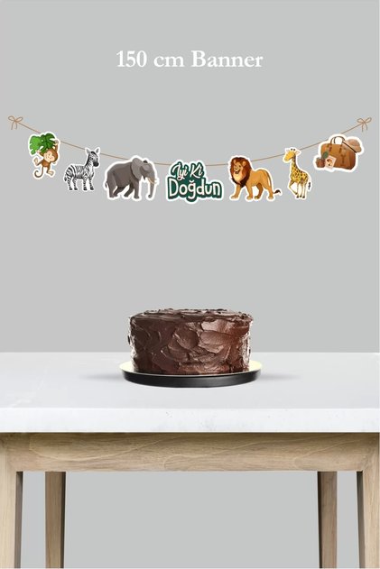 Large Safari Themed Banner *Thick Paper 150cm