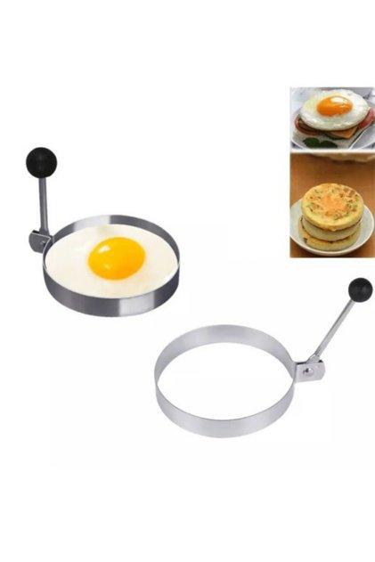 Circle Shaped Egg Omelette Crepe Shaping Mold Metal Stainless Mold