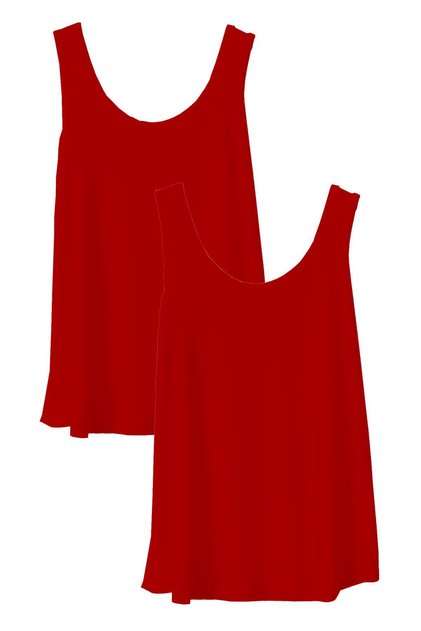 2 Pieces A-Line Comfortable Fit Basic Thick Strap Undershirt T-Shirt