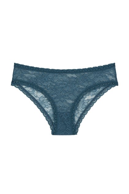 Petrol Blue Desire High Waist Brazilian Panties