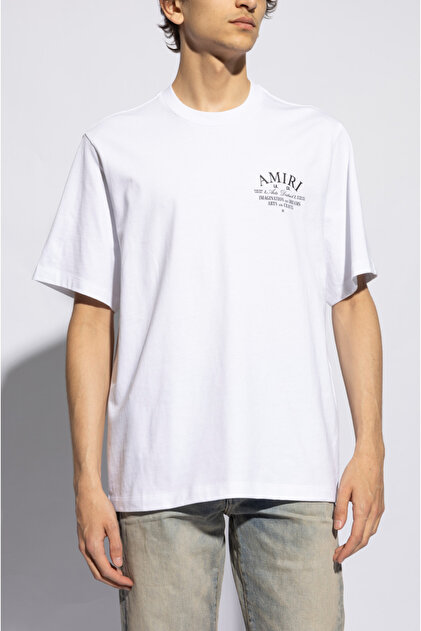Amiri Arts District Loose Fit White T-Shirt- Trendyol