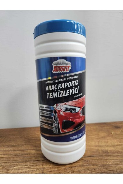 ARAÇ KAPORTA TEMİZLEYİCİ ISLAK HAVLU PLASTİK KUTU 50' Lİ