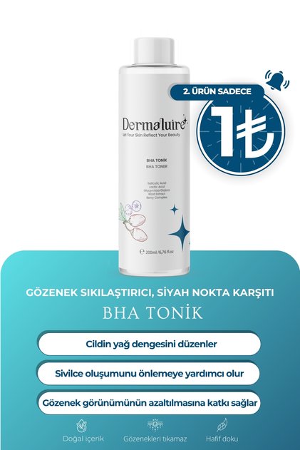 Pore Firming Anti-Blackhead Bha Tonic 200ml (Salicylic Acid, Lactic Acid)