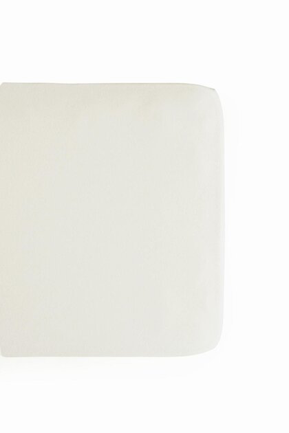 Baby Elastic Sheet 60x120 cm Patternless Cream