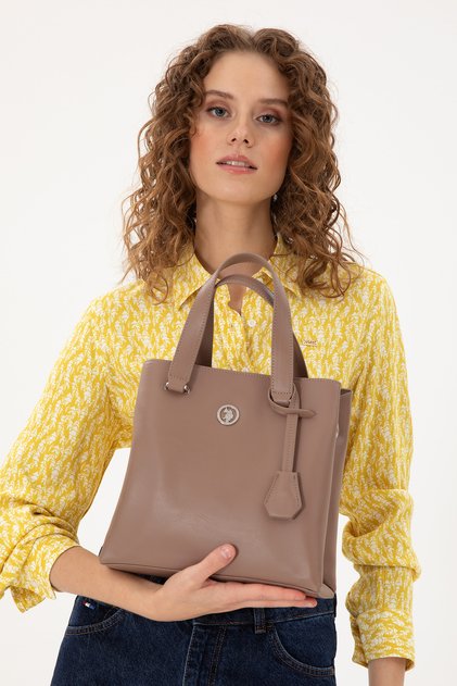Nerzfarbene Handtasche fĂŒr Damen 50300304-VR052