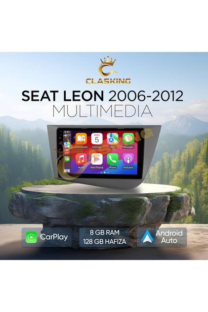 SEAT LEON 2006-2012 8 GB RAM 128 GB HAFIZA ANDROID CARPLAY MULTIMEDIA