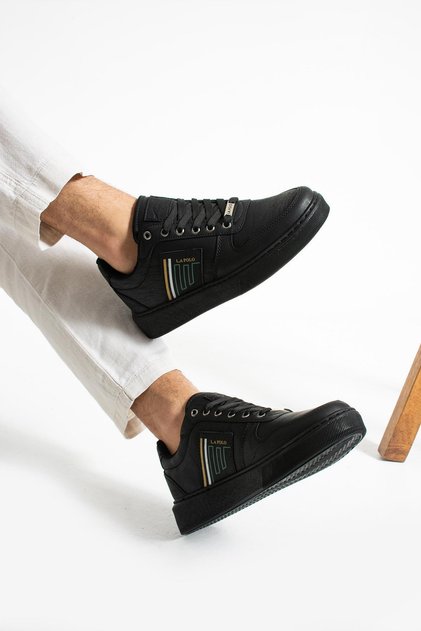 335 Black Color Black Sole Men's Casual Shoes