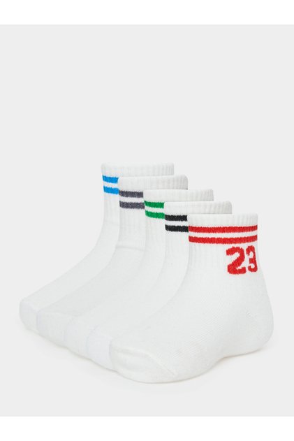 Pack of 5 - Double Striped Detail Socks