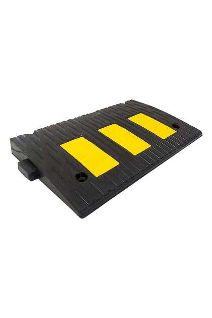 Kauçuk Rampa, Otopark Rampası, Kaldırım Rampası 50x30x4,5 Cm - 3 Bantlı