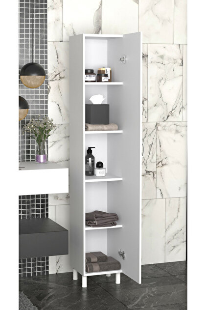 Mimoza 5 Raflı Çok Amaçlı Banyo Dolabı