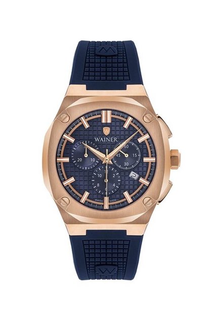 Wa.10200-e Quartz Swiss Made Silikon Lacivert Kronolu Erkek Kol Saati