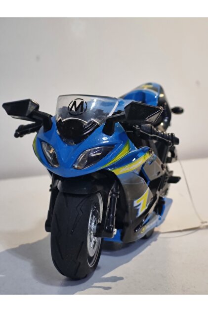 Hepsilazım Kawasaki ZX-14 2011 Model Mavi Renkli Oyuncak Motor 13