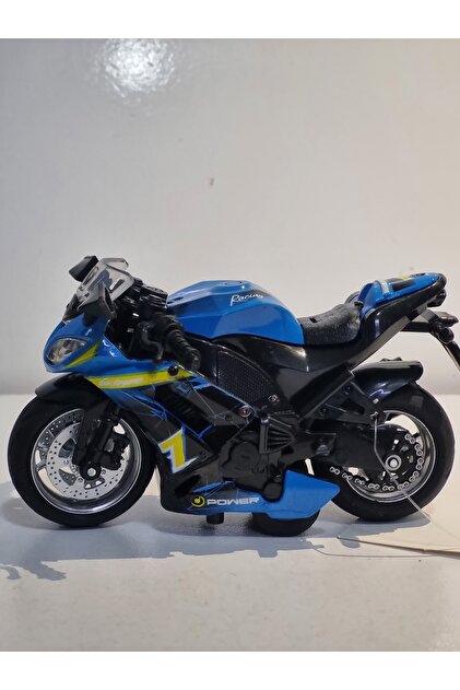 Hepsilazım Kawasaki ZX-14 2011 Model Mavi Renkli Oyuncak Motor 13