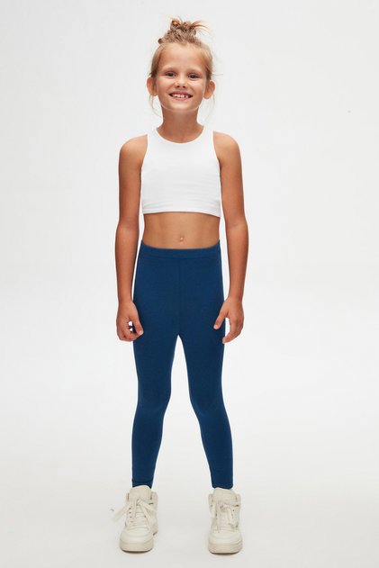 I?ndigo Girl's Full Length Plain Basic Tights