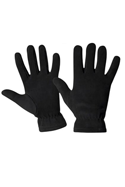 Unisex Black Thermal Winter Quality Fleece Gloves