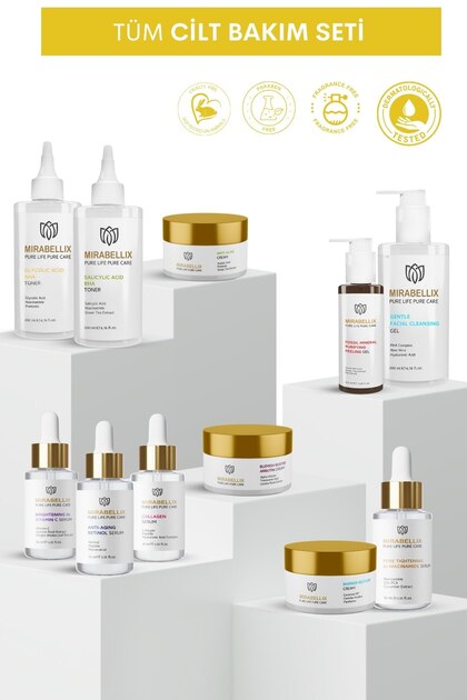 Mirabellix Cilt Bakım Seti Tüm Ürünler - Fiyatı, Yorumları