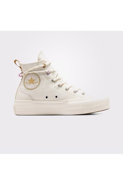Chuck Taylor All Star Lift Unisex Bej Platform Sneaker