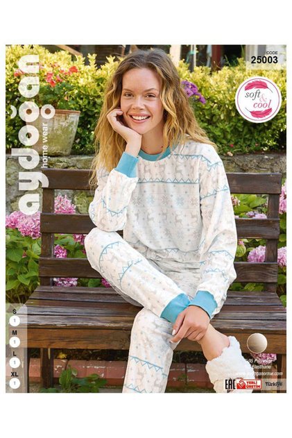 Kadın Uzun Kollu Soft-Cool Pijama Takımı