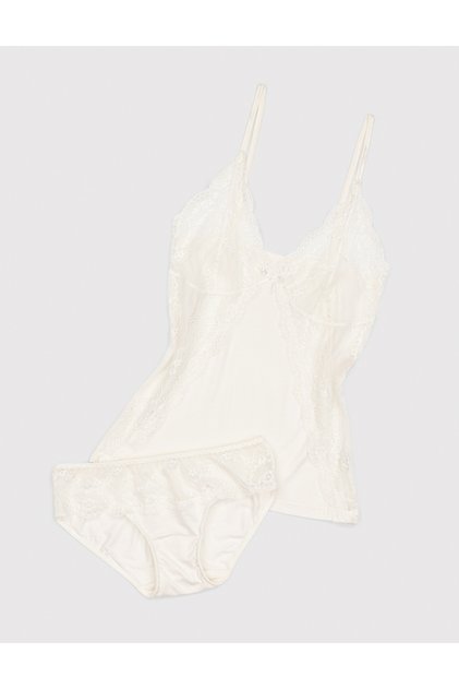 Ecru Underwear Set 50303936 -Vr019