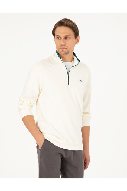 Ekru Regular Fit Sweatshirt 50290662-VR019