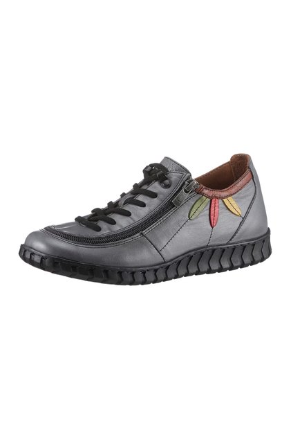Gray Genuine Leather Casual Shoes Model Name: Aquamarine