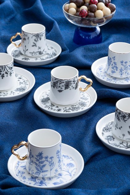 Mila Coffee Cup Set for 6 People - 90 ml