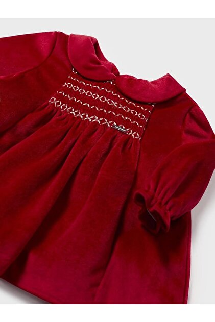 mayoral red velvet dress Mayoral Red Velvet Dress