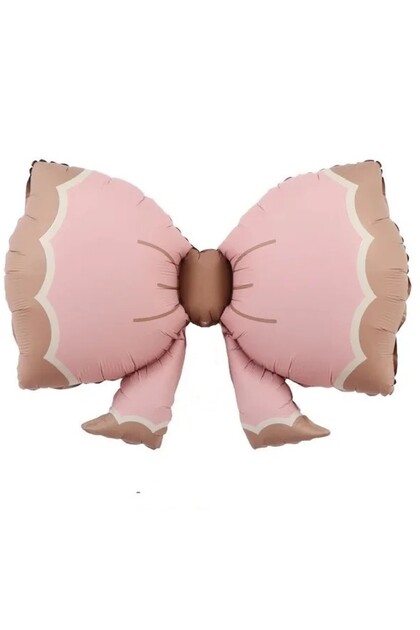 متجر الحفلات الصغيرة ريترو الوردي Bowtie احباط بالون