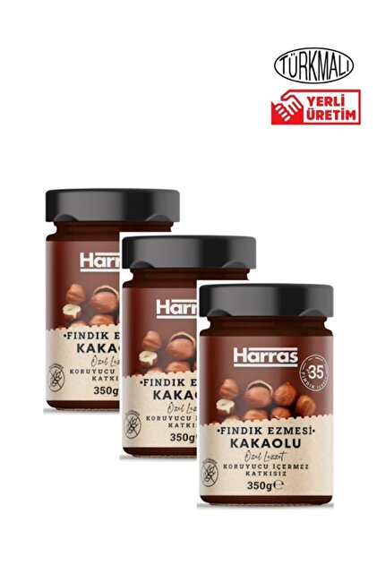 Harras KAKAOLU FINDIK EZMESİ 350 GRX3 ADET HARRAS - Fiyatı, Yorumları