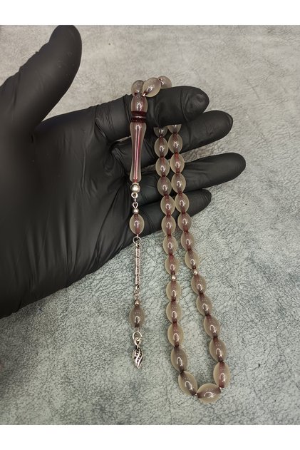 High End Powder Amber Prayer Beads