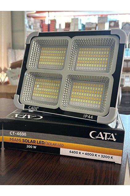 Cata Ct-4698 Taşınabilir Şarjlı Solar Projektör (200W) - Fiyatı