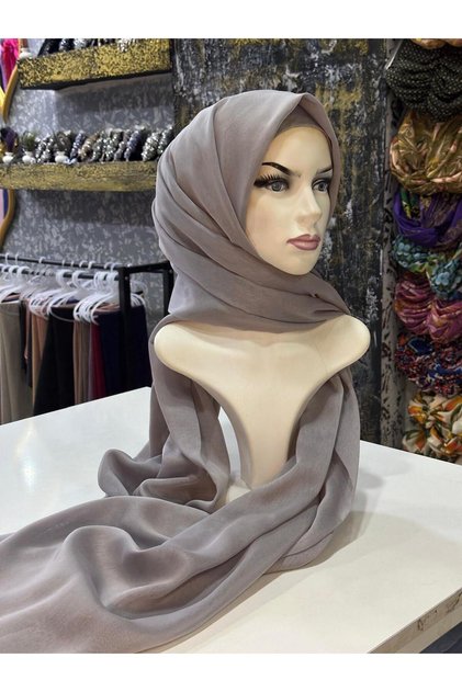 Kadın gri janjanlı şal uzunluk 2.50metre abiye abayalar için