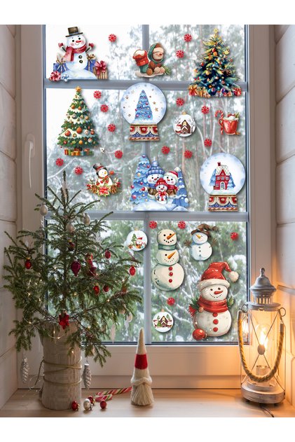 Christmas Snowy New Year Kids Baby Room Sticker