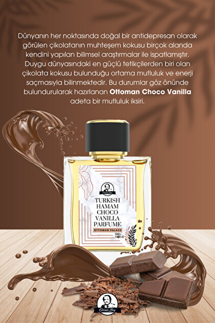 Özcan Bey Ottoman Serisi Çikolata Vanilya Kokulu Parfüm Choco