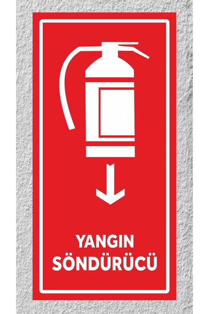 Fire Extinguisher Sign Board 15X30Cm Pvc Board