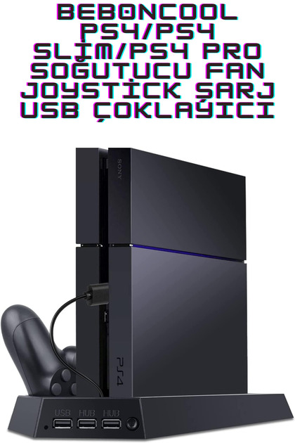 HEPU Ps4 Sogutucu Ve Şarj Tp4-882c Ps4 3 Soğutma Fanlı Stand