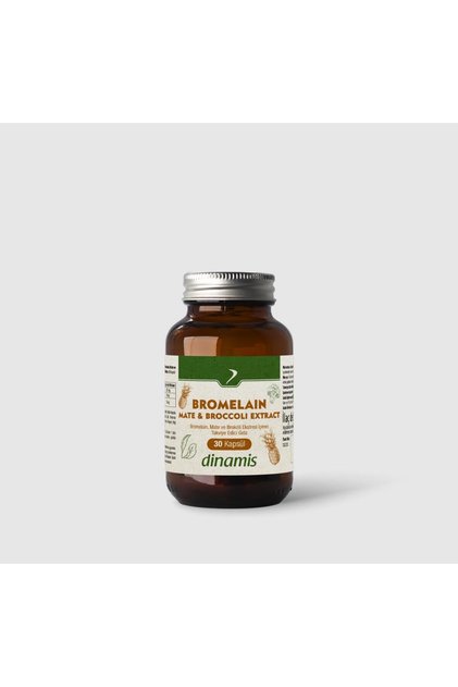 Bromelain Mate Broccoli Extract Takviye Edici Gida Kapsul 30 Kapsulluk Ambalaj