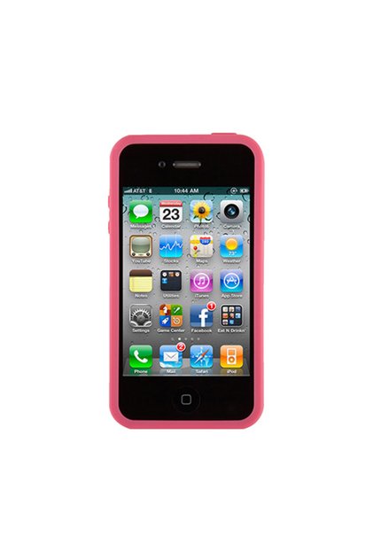 İphone 4s/4 Ile Uyumlu Pixelskin Hd Silikon Kılıf Pembe